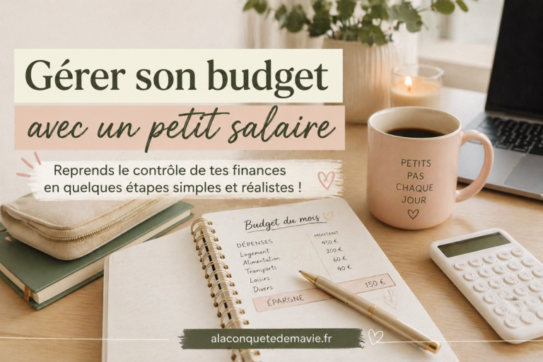 Gérer son budget avec un petit salaire avec un budget planner, calculatrice et carnet de dépenses.