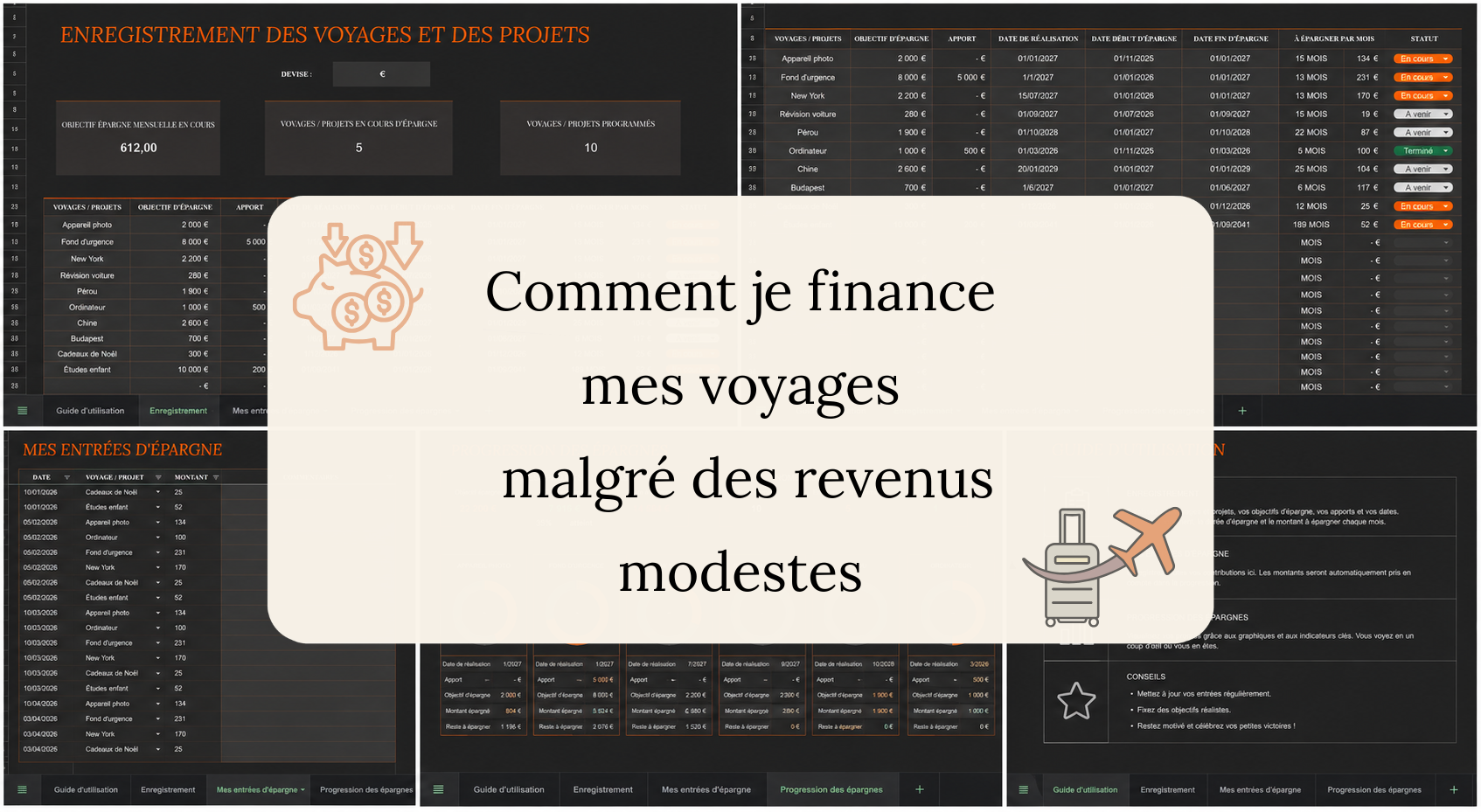 Comment financer ses voyages malgré des revenus modestes grâce à la planification et à l'épargne.